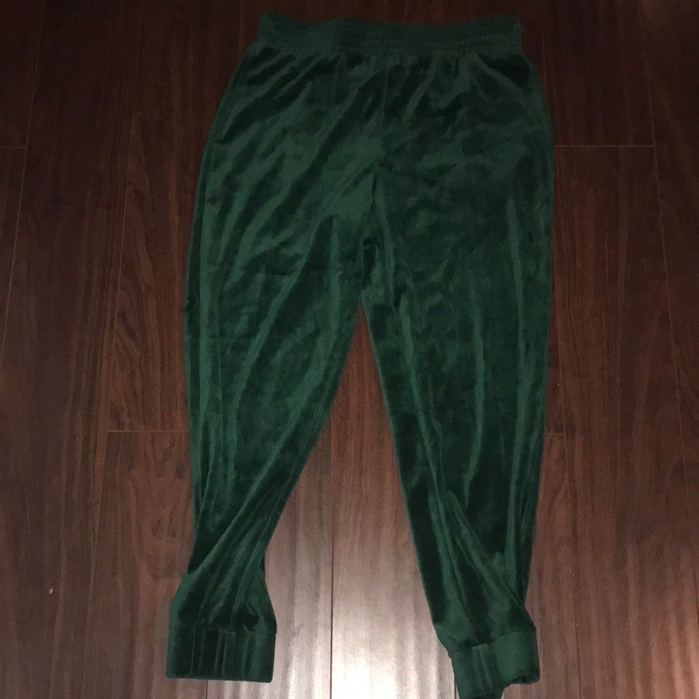 Wild Fable Velour Green Joggers Like New
